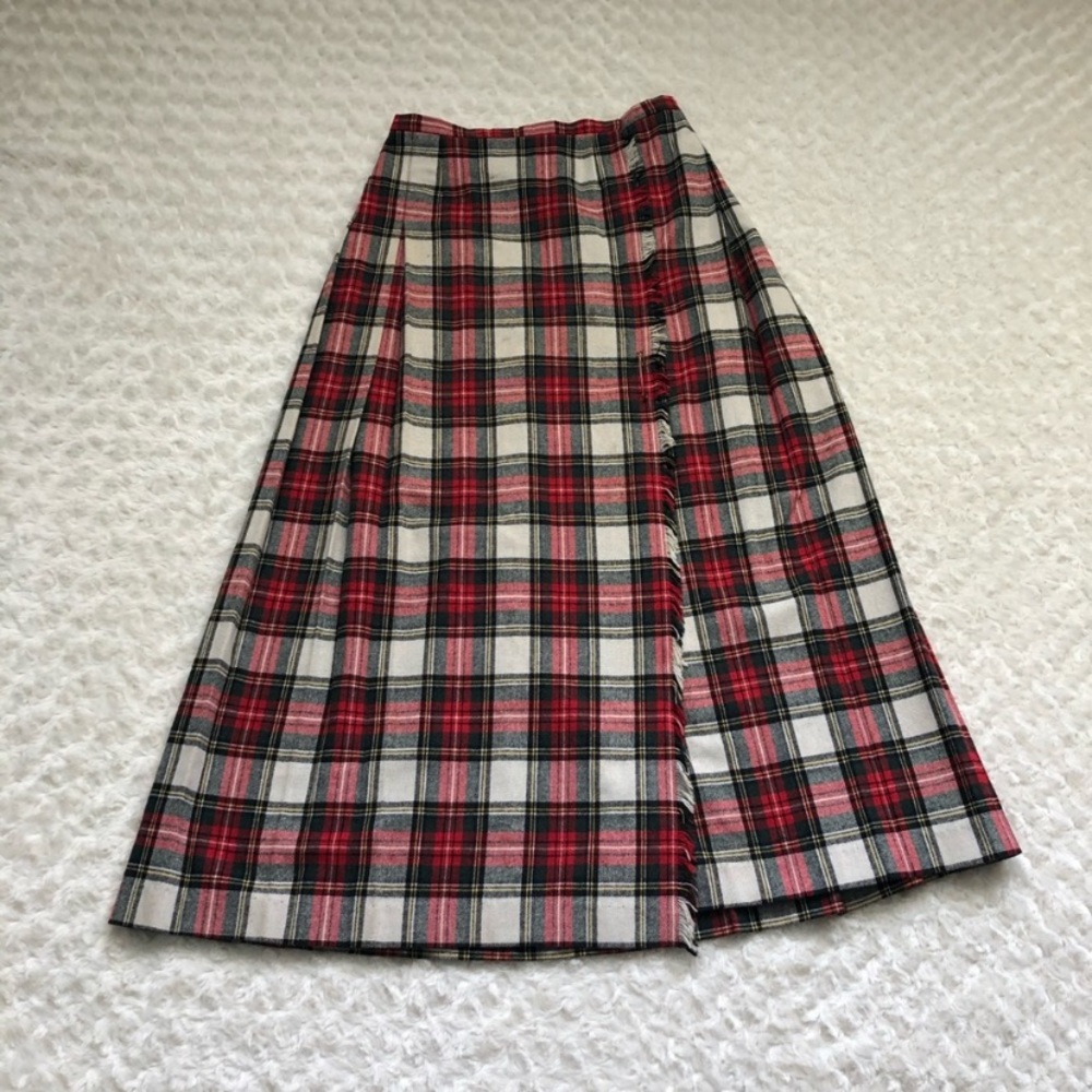 Vintage Plaid Skirt Century Boston